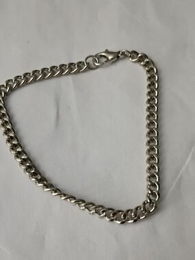 Silver Chain Link  Bracelet Men’s Bag Accessory - Unbranded